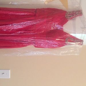 A red prom dress